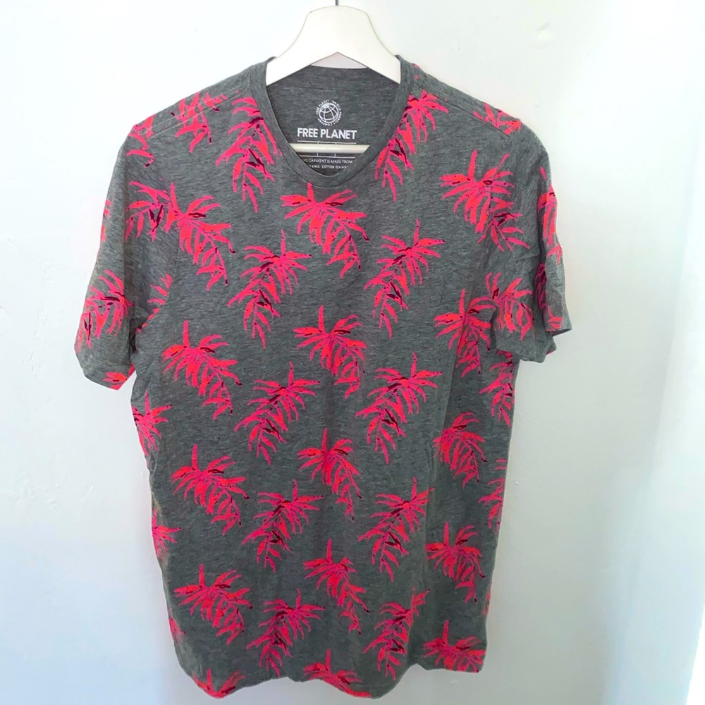 Free Planet Pink Palm T-Shirt